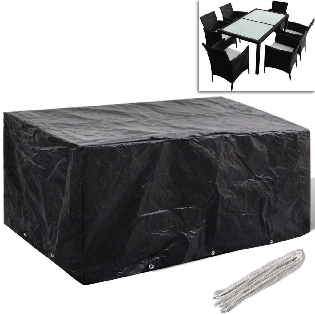 vidaXL Gartenmöbel-Abdeckung 8 Ösen 240x140x90 cm-5