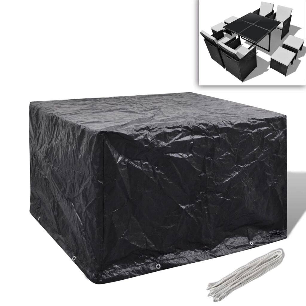 vidaXL Gartenmöbel-Abdeckung 8 Ösen 113x113x73 cm-5