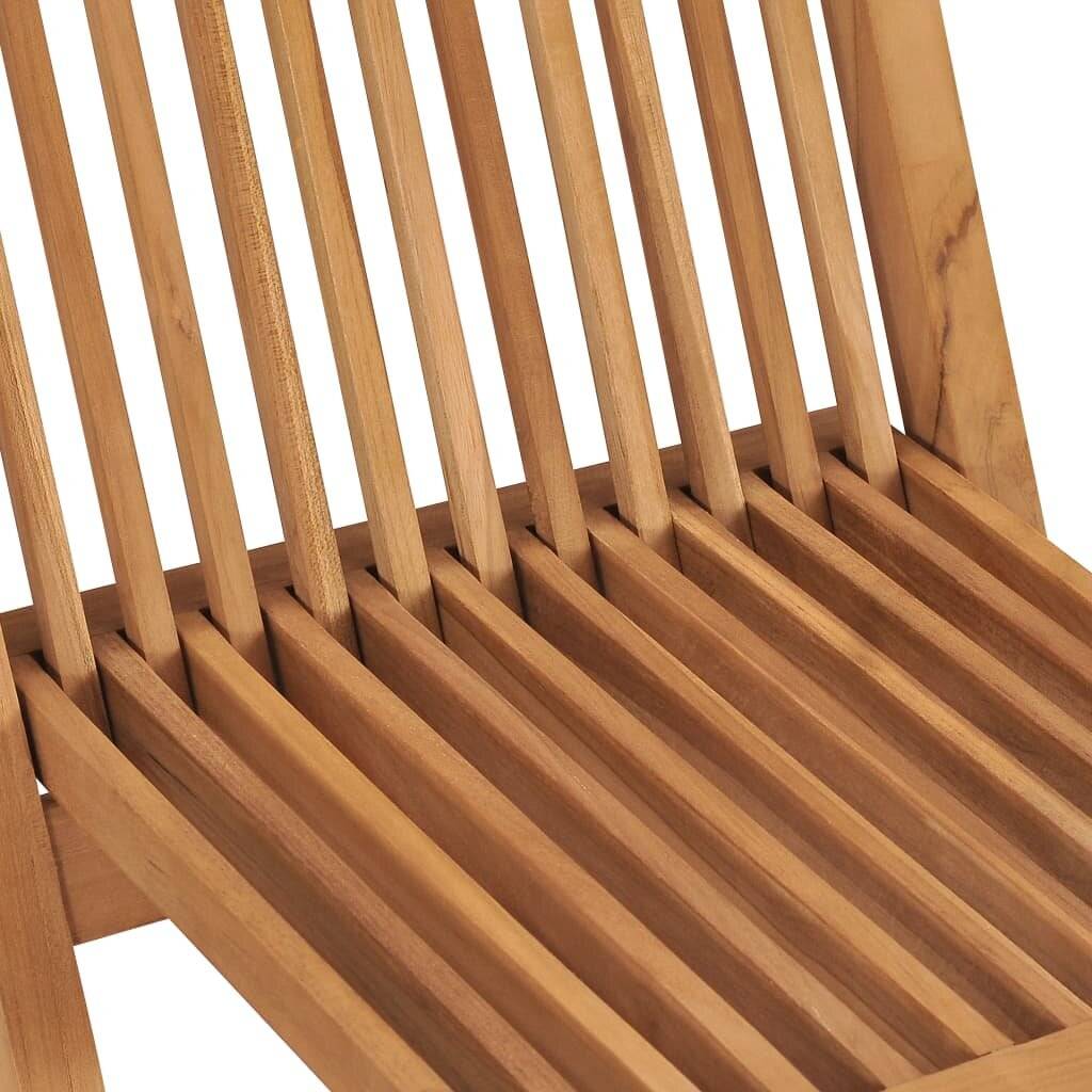 Klappbare Gartenstühle 2 Stk. Massivholz Teak-7