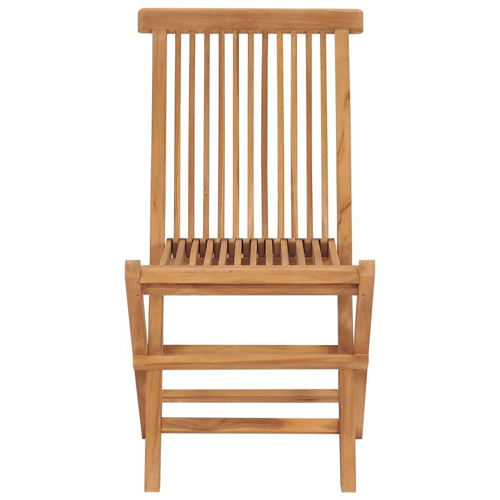 Klappbare Gartenstühle 2 Stk. Massivholz Teak-3