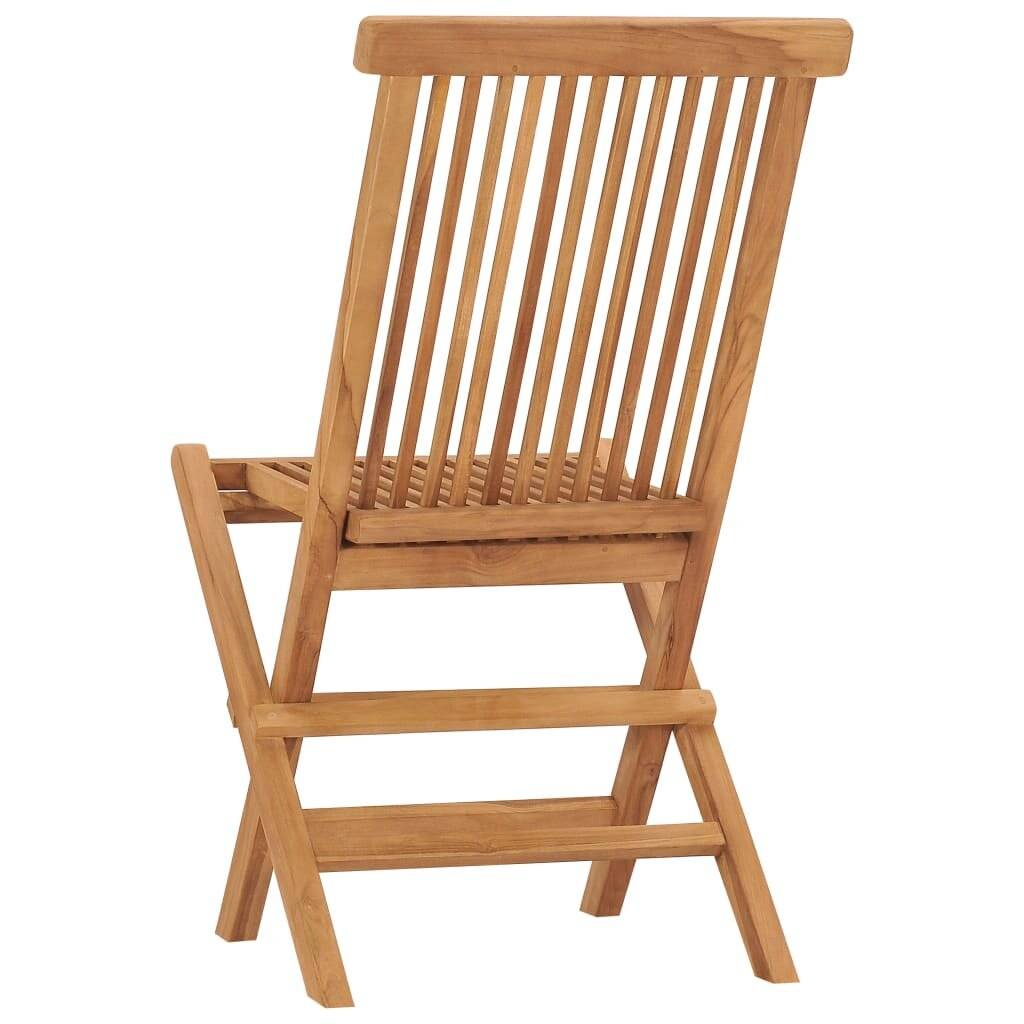Klappbare Gartenstühle 2 Stk. Massivholz Teak-5