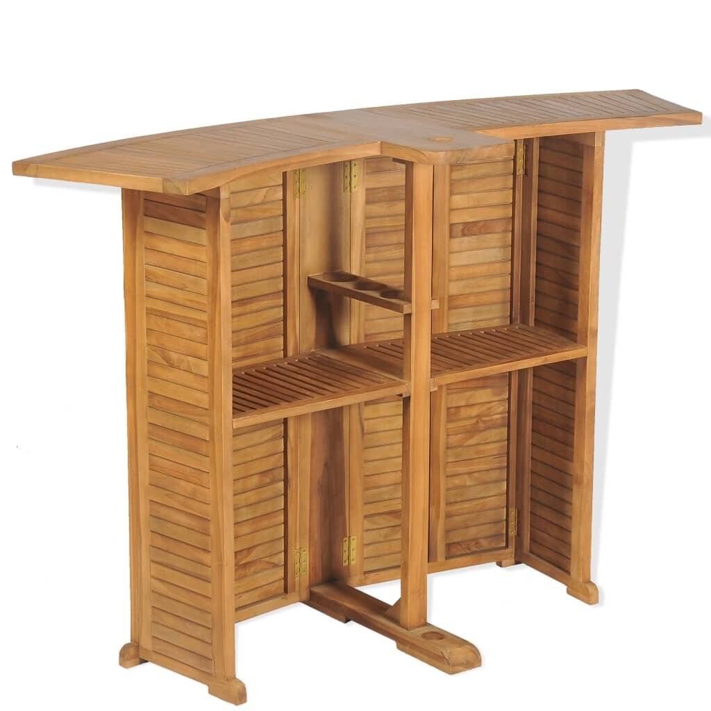 Symbolbild für vidaXL Klappbarer Bartisch 155x53x105 cm Teak Massiv