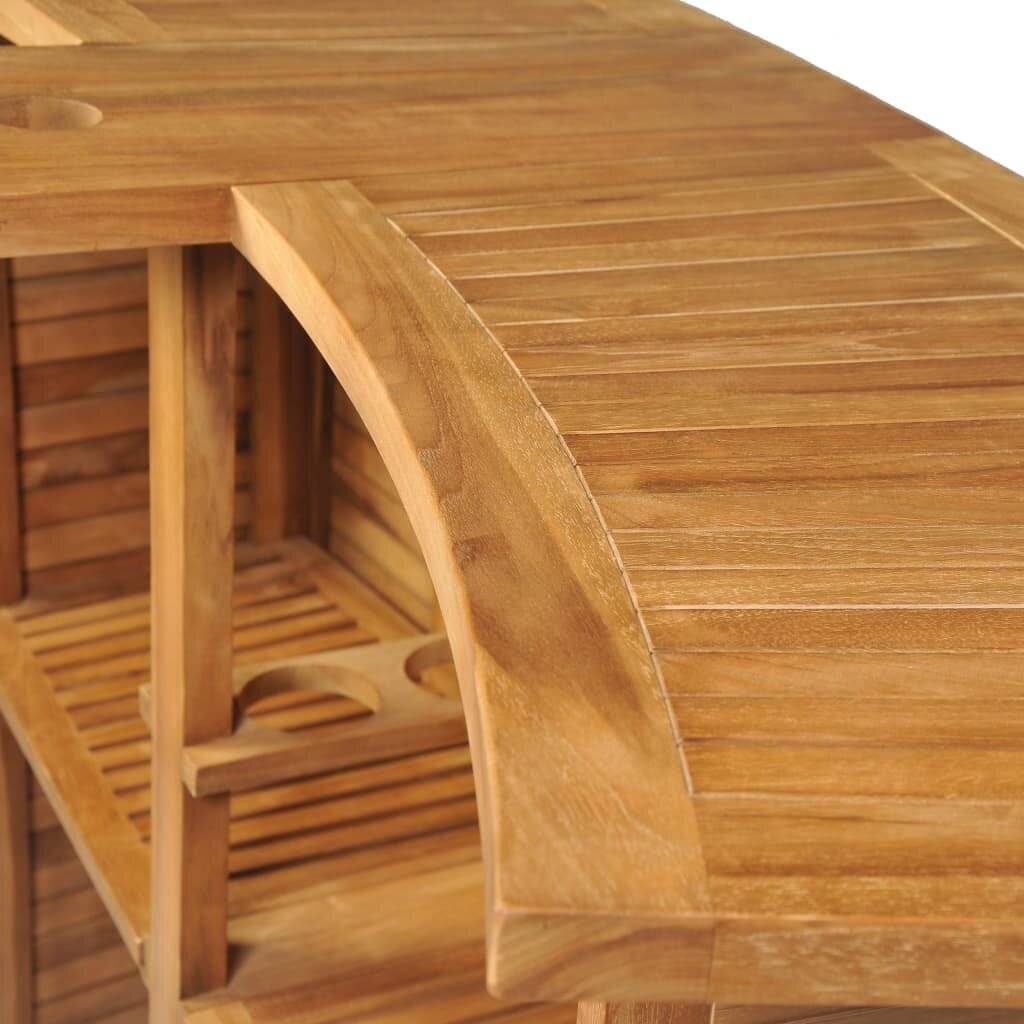 Symbolbild für vidaXL Klappbarer Bartisch 155x53x105 cm Teak Massiv