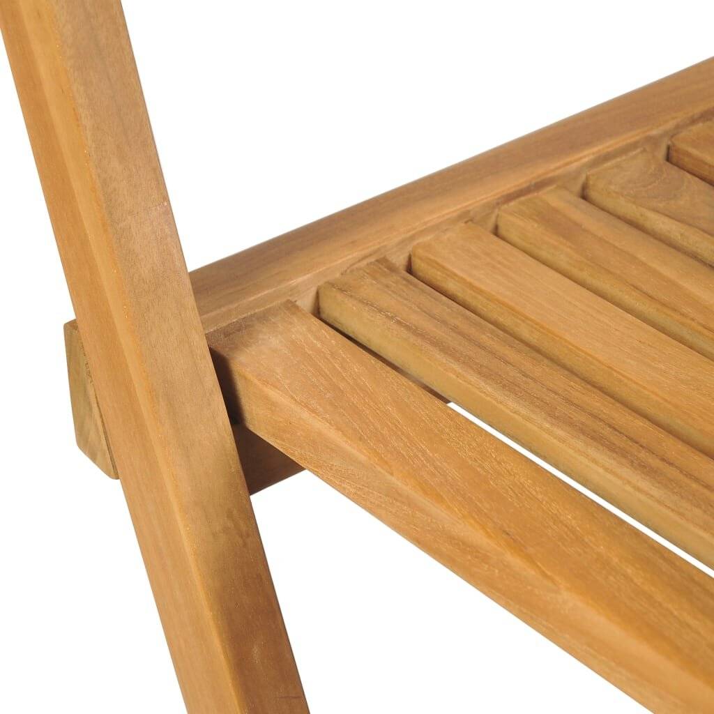Klappbare Garten-Barhocker 2 Stk. Massivholz Teak-7