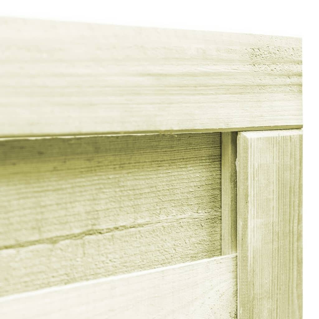 Gartentor Imprägniertes Kiefernholz 100 x 125 cm Grün-5