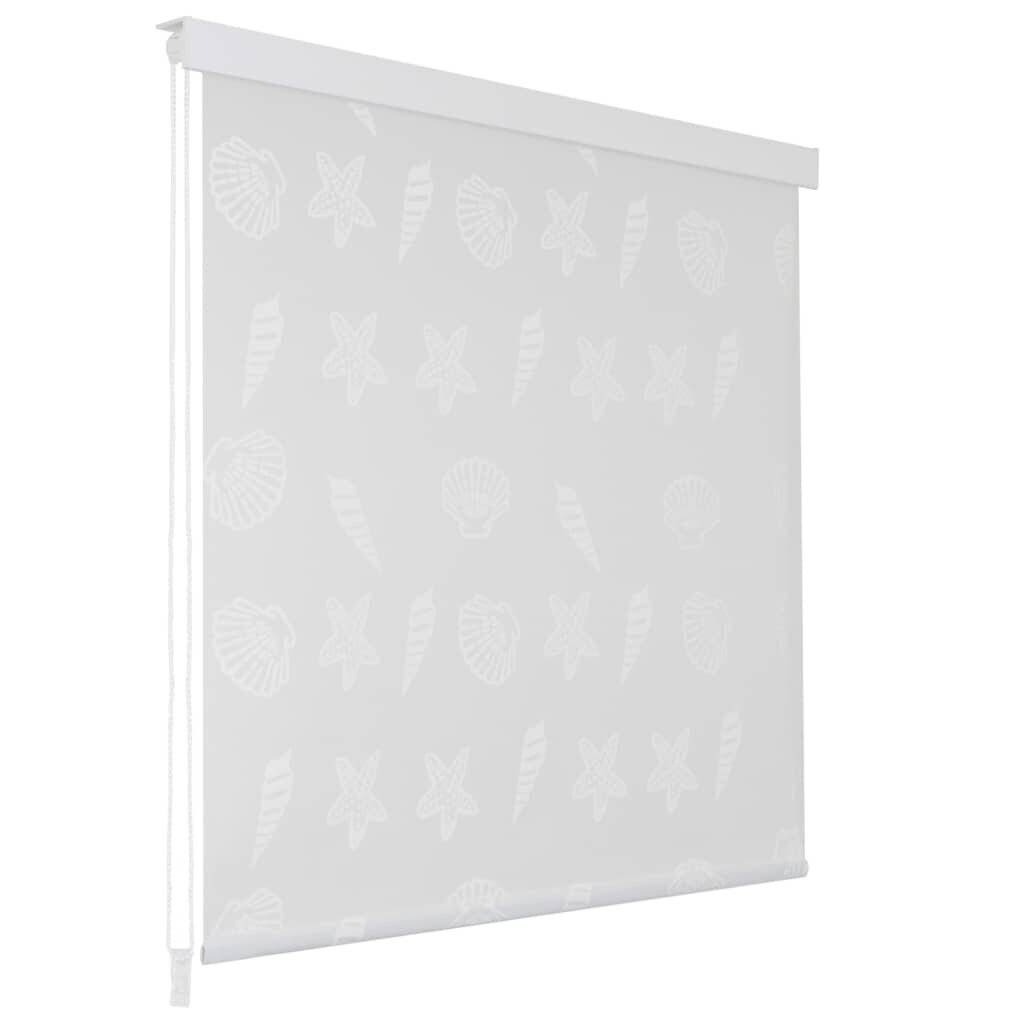 vidaXL Duschrollo 160x240 cm Seesternmuster-0