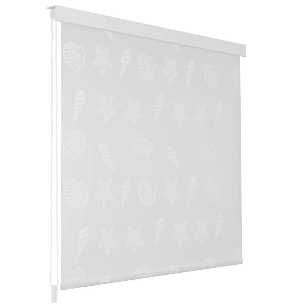 vidaXL Duschrollo 100x240 cm Seesternmuster-0