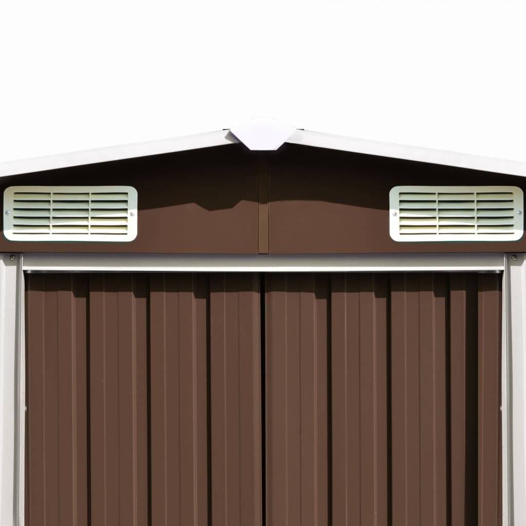 Symbolbild für vidaXL Gerätehaus 257x489x181 cm Metall Braun