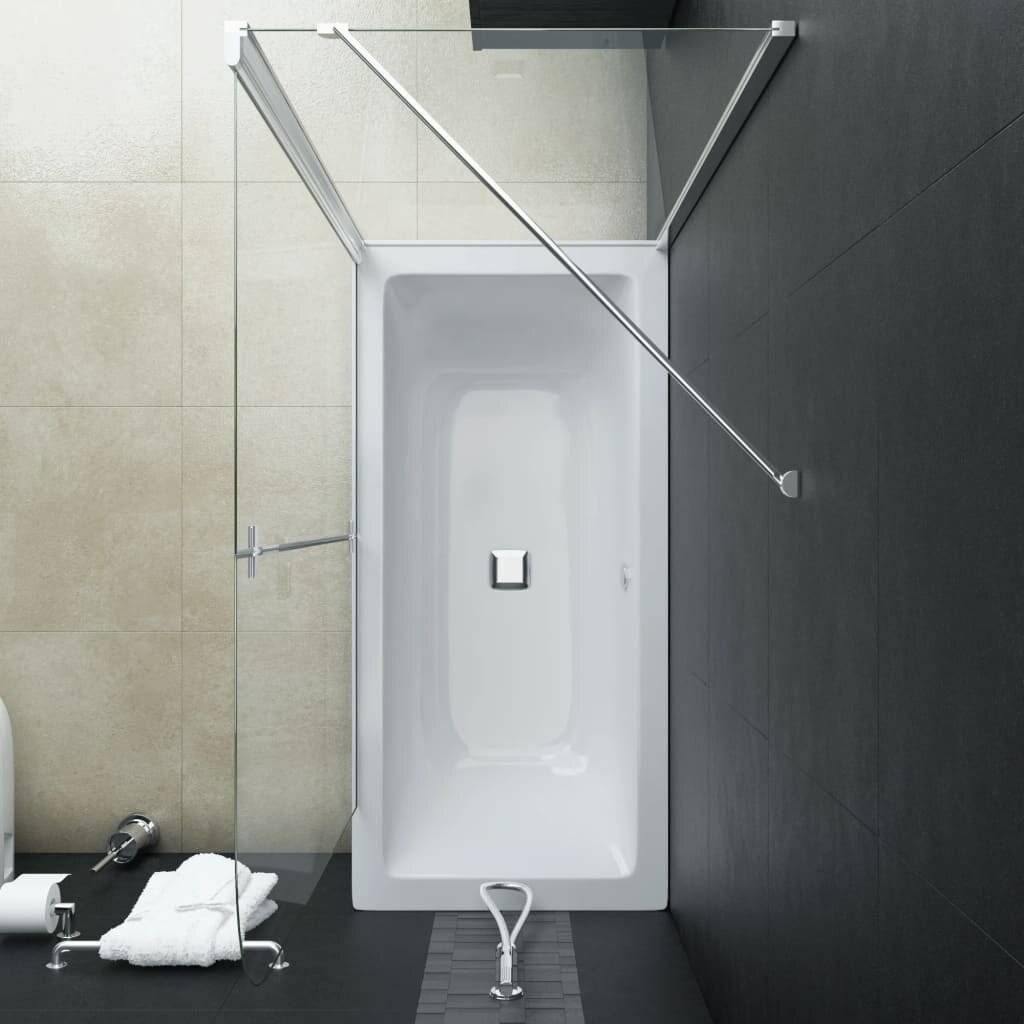 Doppelte Faltbare Duschkabine ESG 120 x 68 x 140 cm-6