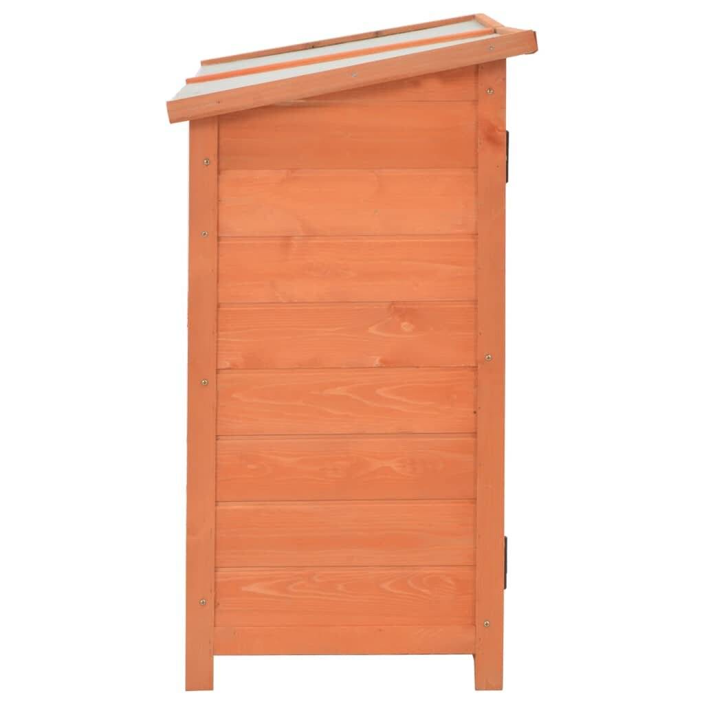 vidaXL Garten-Geräteschuppen 128x42x91 cm Holz-6