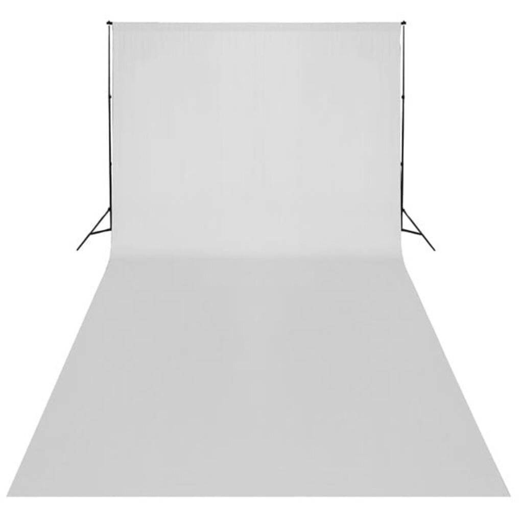 vidaXL Fotohintergrund ohne Ständer Baumwolle Weiß 600x300 cm-2