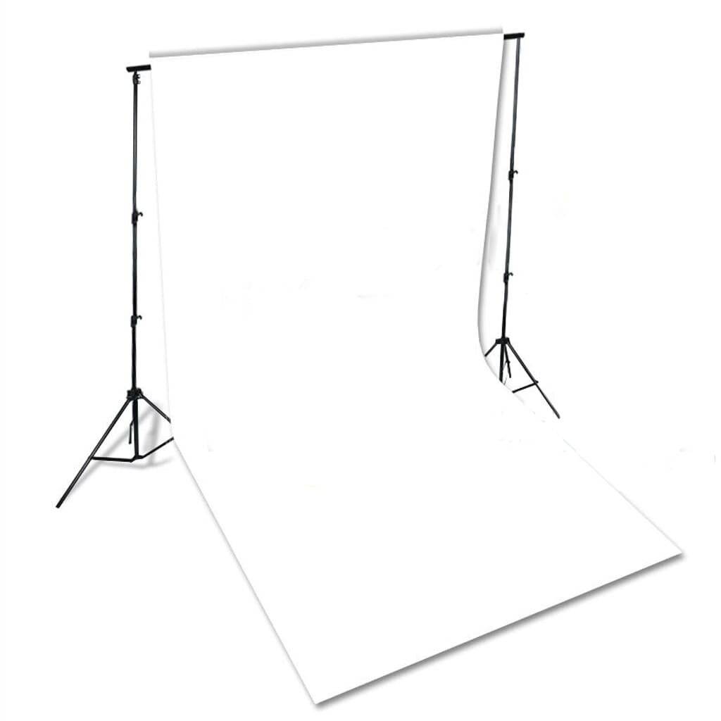 vidaXL Fotohintergrund ohne Ständer Baumwolle Weiß 600x300 cm-4