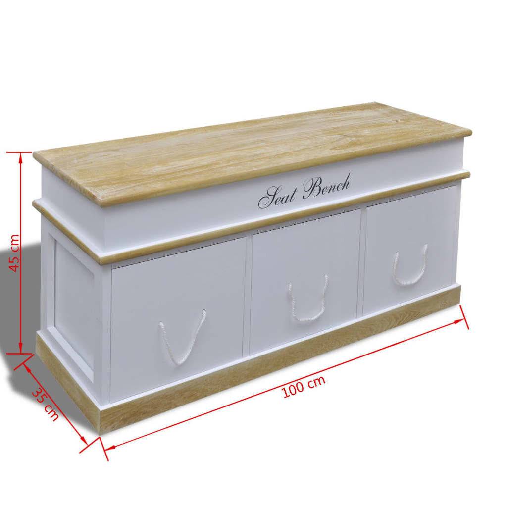 Truhe Schuhtruhe Schuhschrank Bank Sitzbank Speicherbank-6