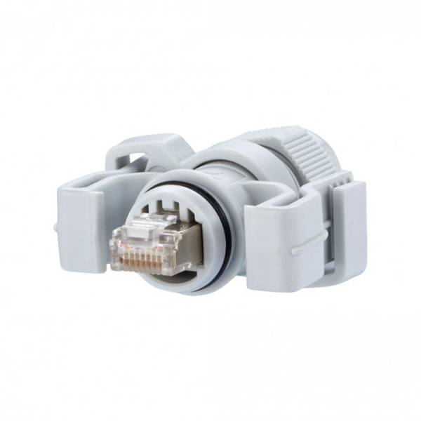 METZ CONNECT 130906-03-E - RJ45 - Grau - Cat.6 - Klasse EA - IP67 - lichtgrau