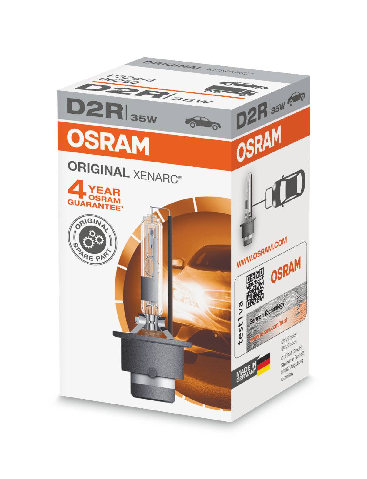 OSRAM XENARC ORIGINAL D2R P32d-3 85 V/35 W (1er Faltschachtel)-1