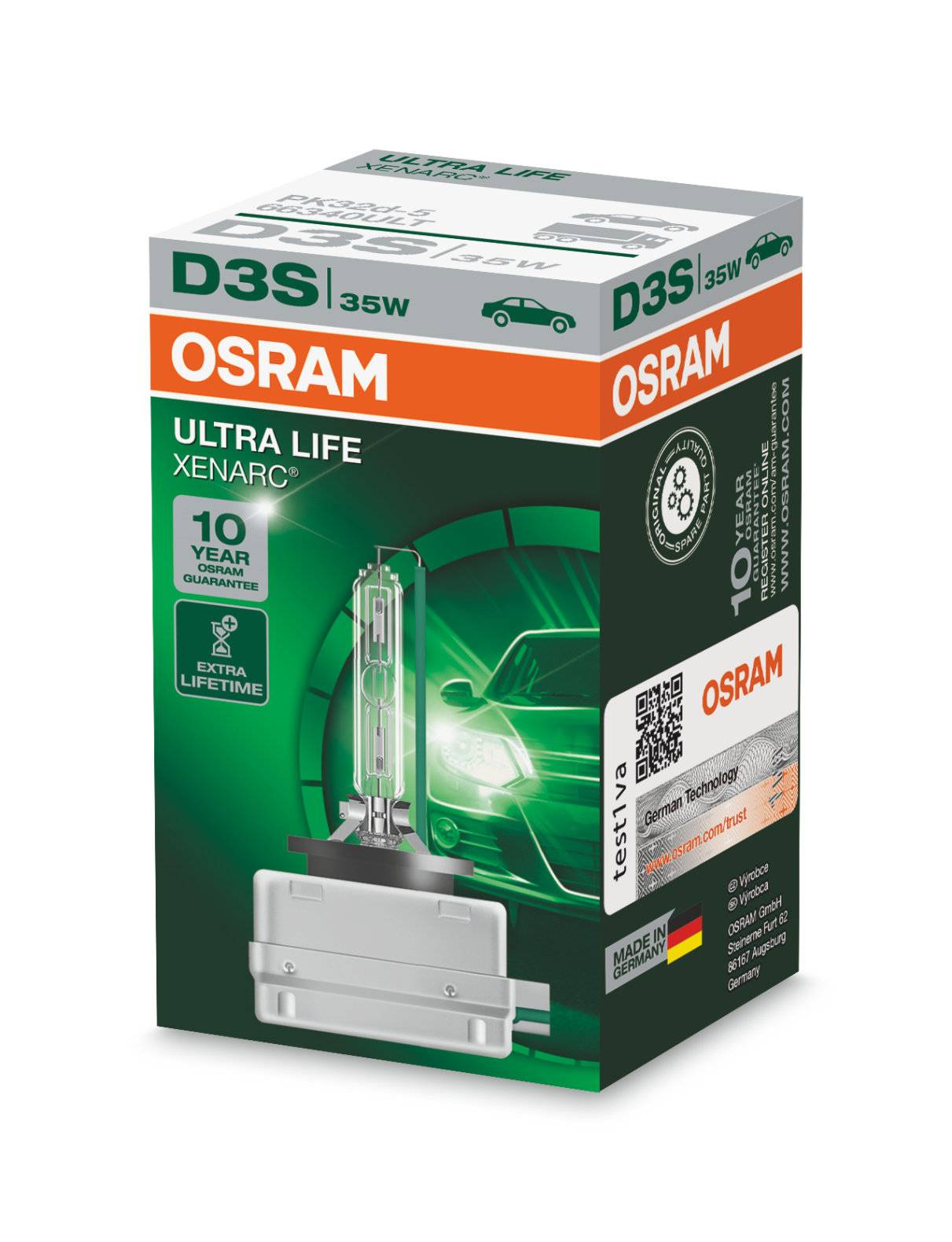 OSRAM XENARC ULTRA LIFE D3S PK32d-5 42 V/35 W (1er Faltschachtel)-2