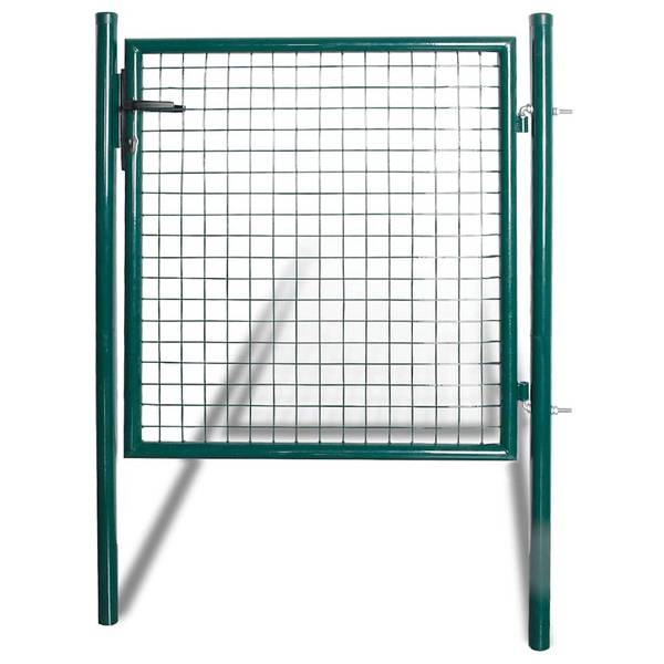 vidaXL Einzeltür-Gartentor 100x100 cm pulverbeschichteter Stahl