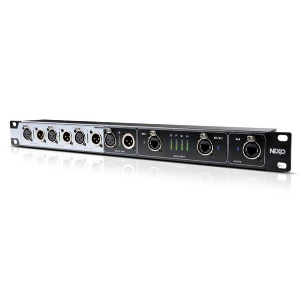 NEXO DMU - Audioeingang Messeinheit für NXAMP & NXAMPMK2 Leistungs-TD-Controller (1HE Rackgerät) - in schwarz/silber