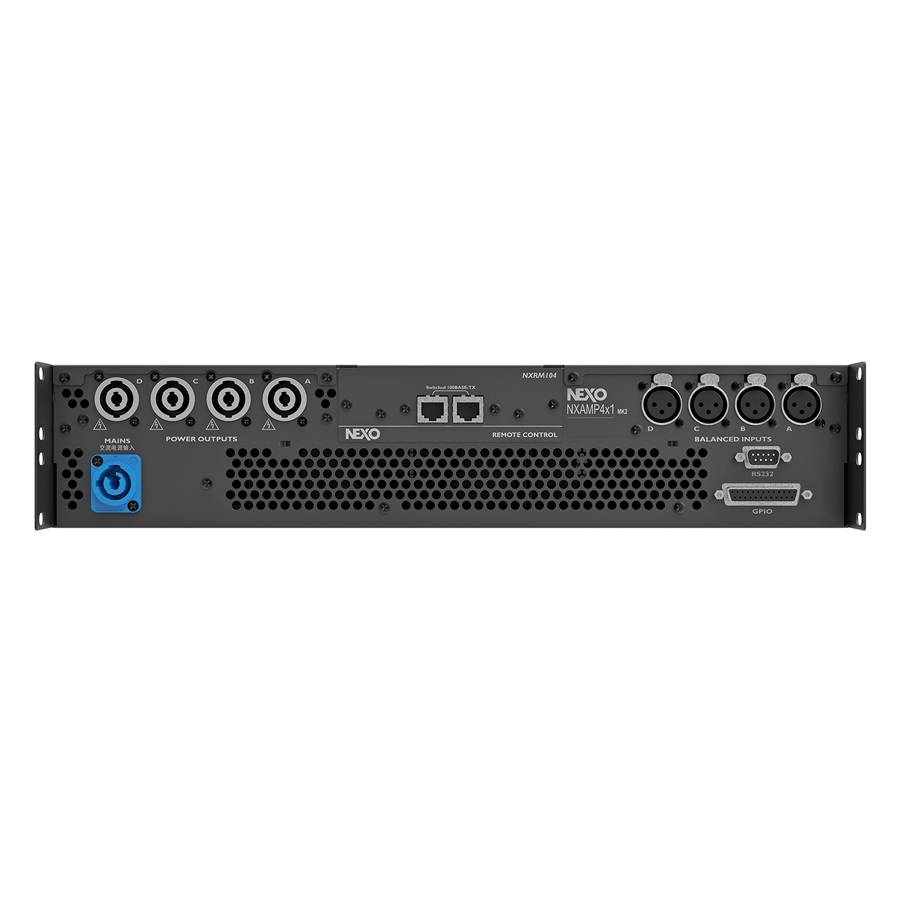 NEXO NXAMP4X1MK2 - Digitaler 4-Kanal-Leistungs-TD-Controller (4x 1.300 Watt | 2HE Rackgerät) - in schwarz/silber-1