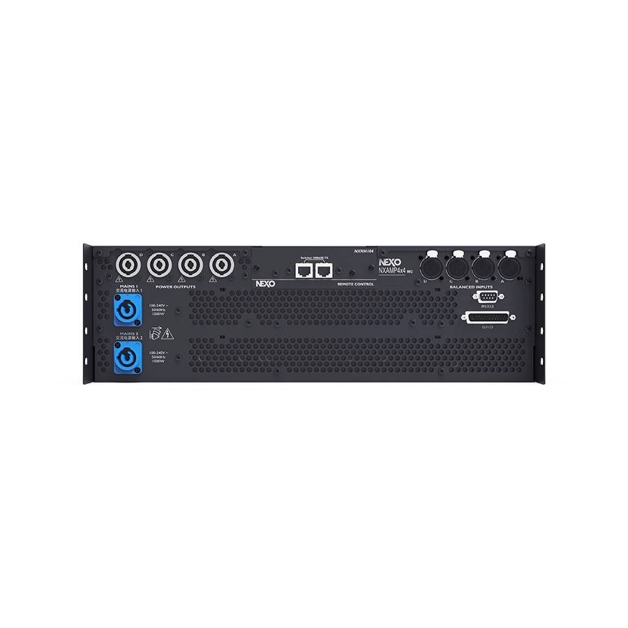 NEXO NXAMP4X4MK2 - Digitaler 4-Kanal-Leistungs-TD-Controller (4x 4.500 Watt | 3HE Rackgerät) - in schwarz/silber-2