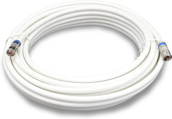 Satix SKK02002 Sat Koaxialkabel mit 2x F-Schnell-Stecker 20 m 3-fach geschirmt 120 dB