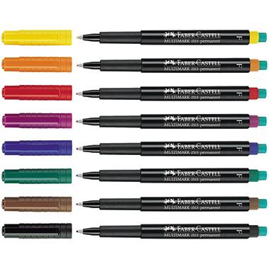 Faber-Castell Folienstift 1513 MULTIMARK F permanent 151351 Blau-4