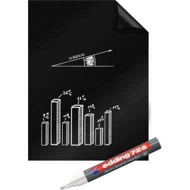 Legamaster Flipchartfolie Magic Chart 7-159200 PP sw 25 Bl./Pack.-2