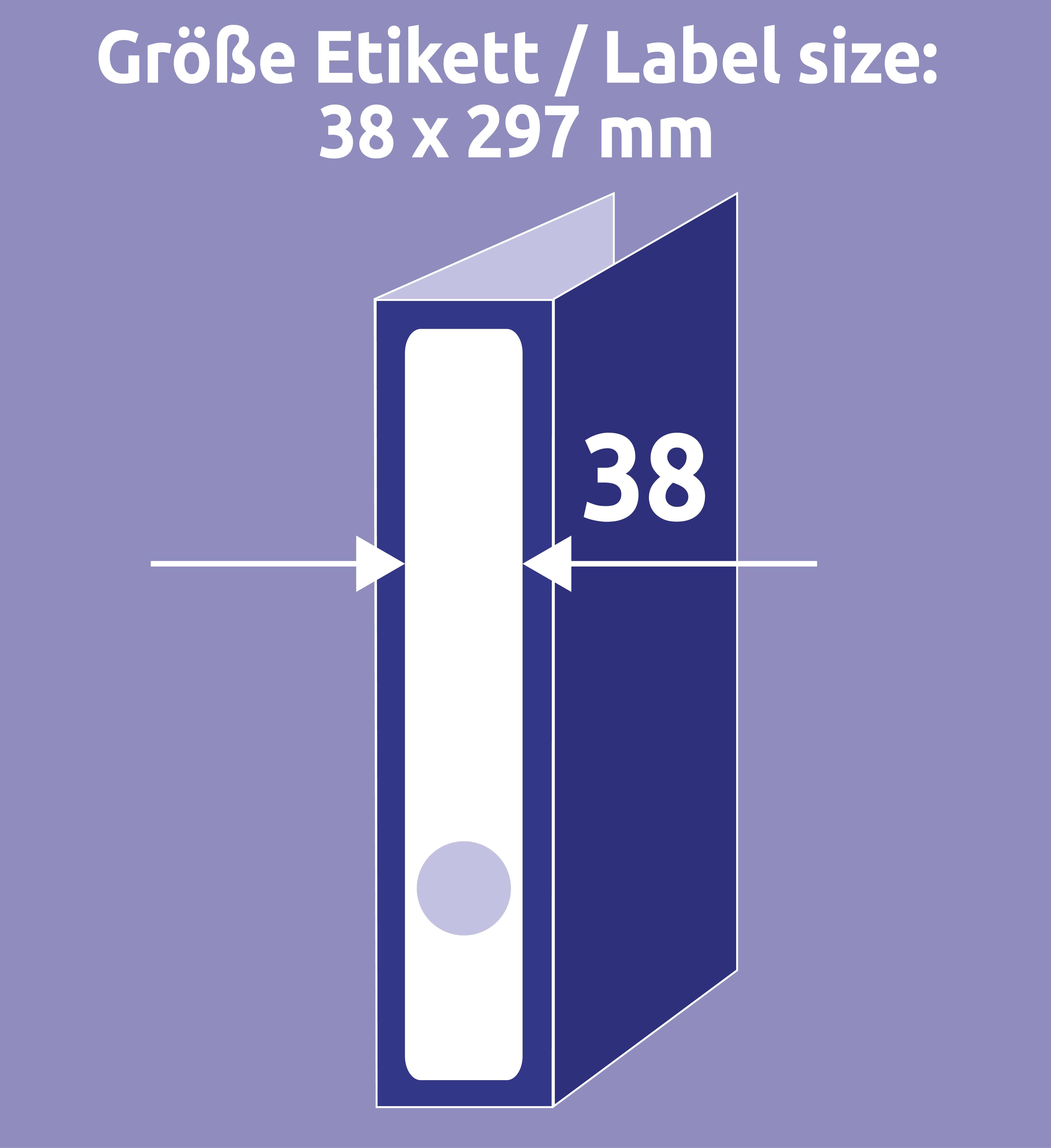 Ordnerrückenetiketten Zweckform 29,7 x 38 mm weiß 125 Stk-2