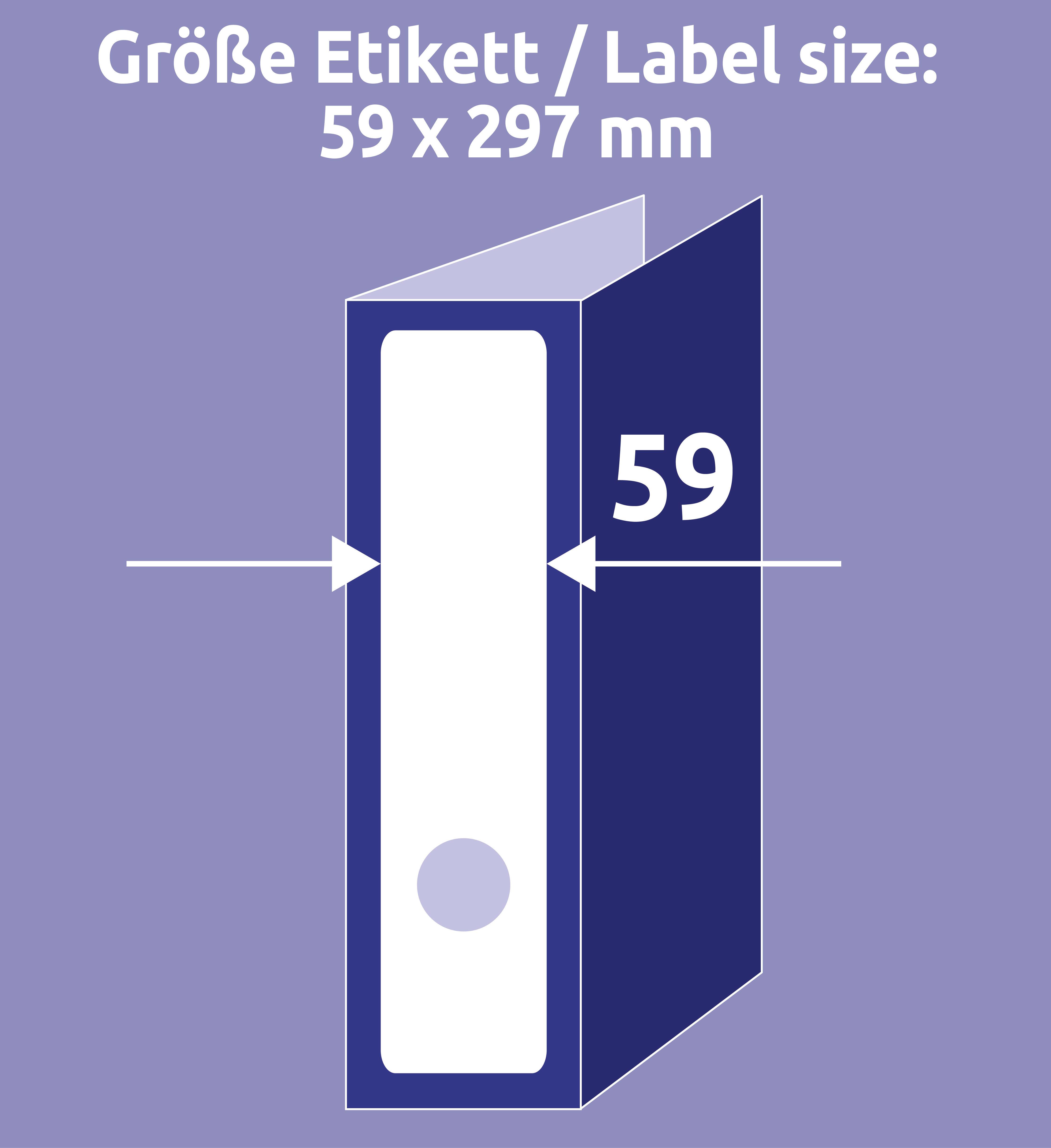 Avery Zweckform L6059-25 Ordner-Etiketten, A4 mit ultragrip, 59 x 297 mm, 30 Bogen/90 Etiketten, weiß-2