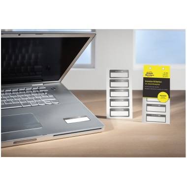 Avery Zweckform Inventaretikett 6905 PES 50x20mm si/sw 50 St./Pack.-3