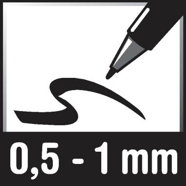 Edding 8400 4-8400-4 CD/DVD Marker Schwarz, Rot, Blau, Grün 0.5 mm, 1 mm-3