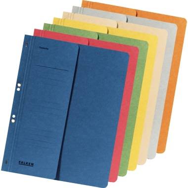 Falken Ösenhefter 80000516 DIN A4 kaufm. Heftung 250g Karton orange-3