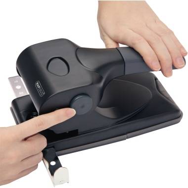 Locher ALU-65 65Blatt Anschlagschiene schwarz-3