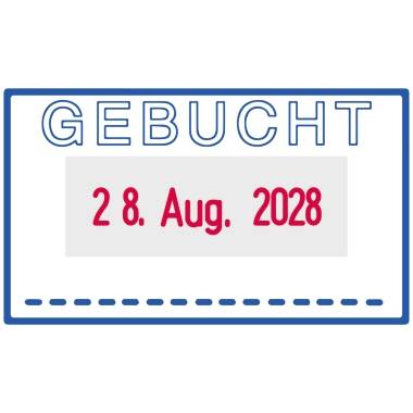 trodat Datumstempel Printy-Dater 66306 GEBUCHT Druck bl/rt - Artikel: 163209899-3