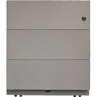 Rollcontainer Note™ mit 3 Universalschubladen HxBxT 495 x 420 x 565 mm mit Griffleiste silber. Bisley GmbH