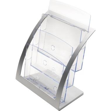 Deflecto Prospekthalter Contemporary 693745 silber-2