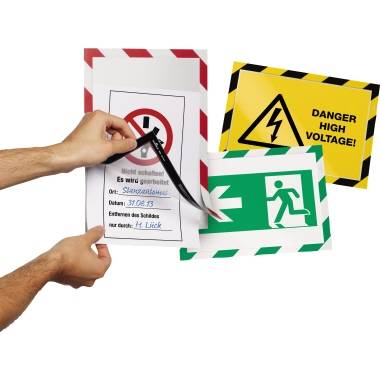 DURABLE Magnetrahmen DURAFRAME SECURITY 4944132 rt/ws 2 St./Pack.-3