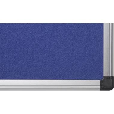 Bi-office Pinnwand Maya FA0343170 Aluminiumrahmen Filz 90x60cm blau-3