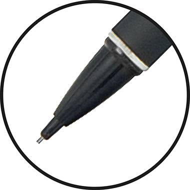 Druckbleistift 0,7mm HB mit Radierer schwarz-3