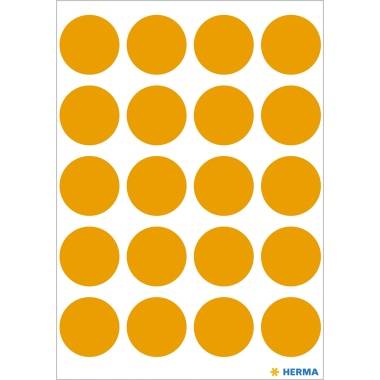 HERMA Markierungspunkt 1874 19mm leuchtorange 100 St./Pack.-5