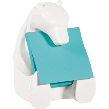 Post-it® Super Sticky Z-Notes Spender Eisbär 76x76mm 90 Bl ws-3