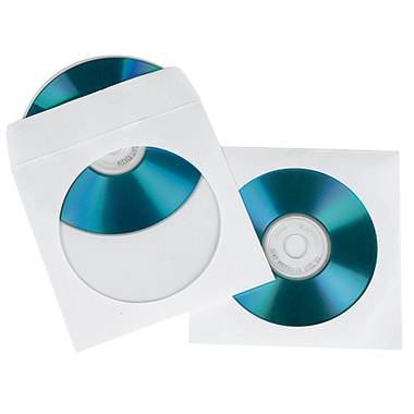 Soennecken CD/DVD Hülle 03750 mF Papier weiß 100 St./Pack.-2