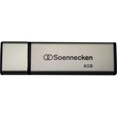 USB-Stick 2.0 8GB schwarz/silber-0
