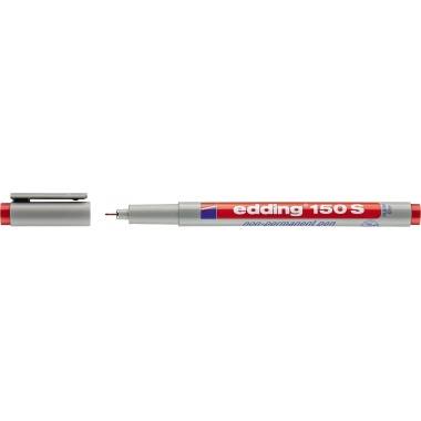 edding Folienschreiber 150 S 4-150002 non-permanent rot-3