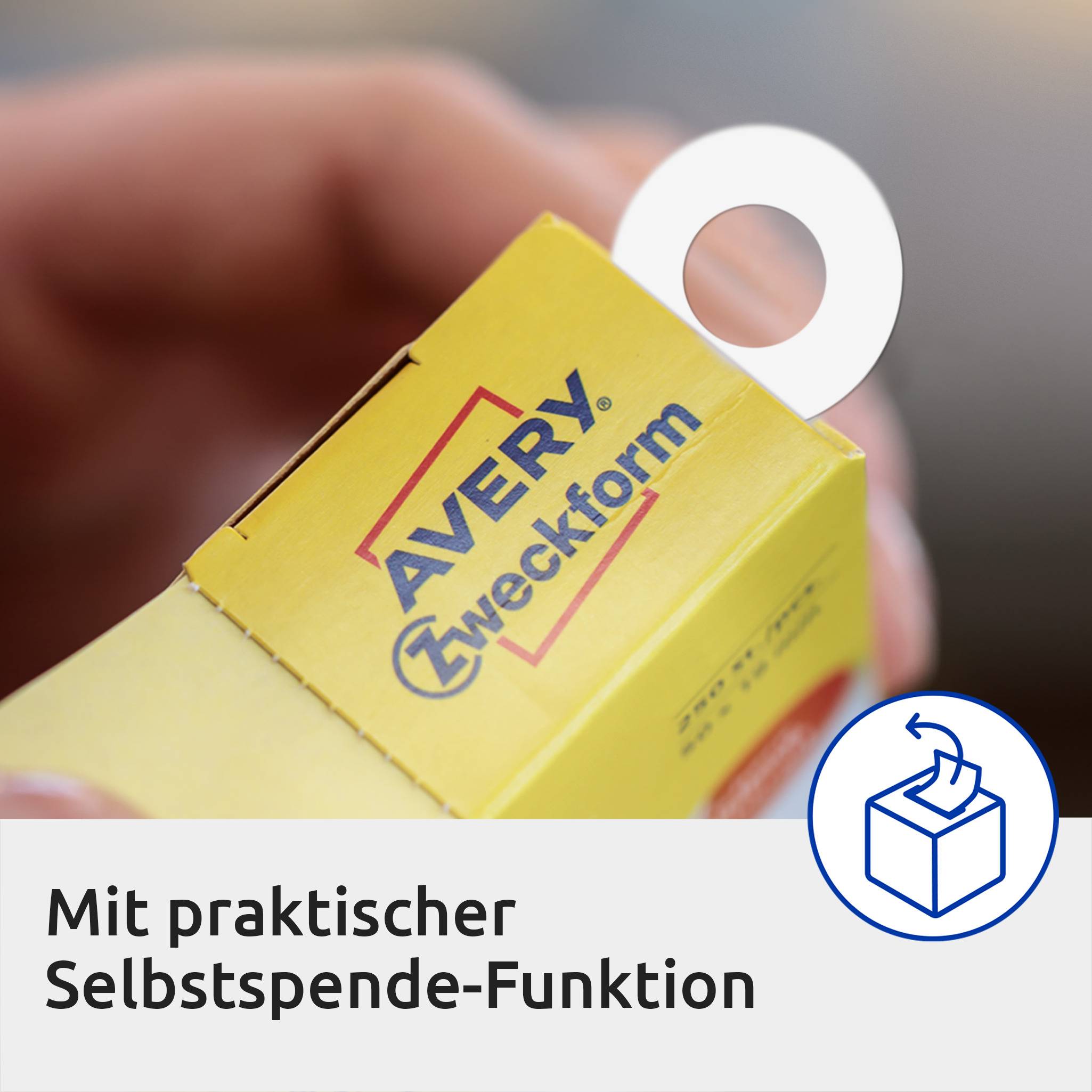 Avery Zweckform Lochverstärkungs- ring 3508 weiß 500 St./Pack.-5