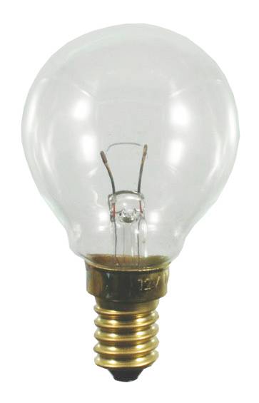 43164 Tropfenlampe 45x75mm E14 240V 25W klar-0