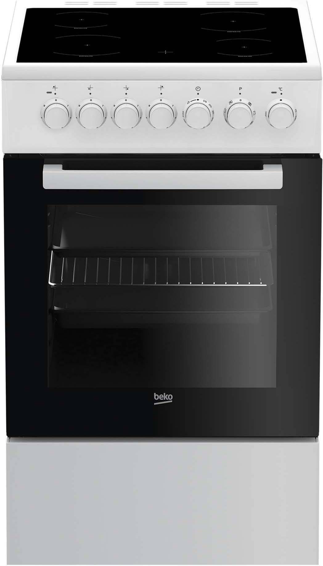 Beko Elektroherd SimpleSteam FSM57100GW-0