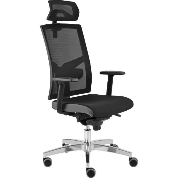 Bürodrehstuhl Premium 2 Netzrücken schwarz-0