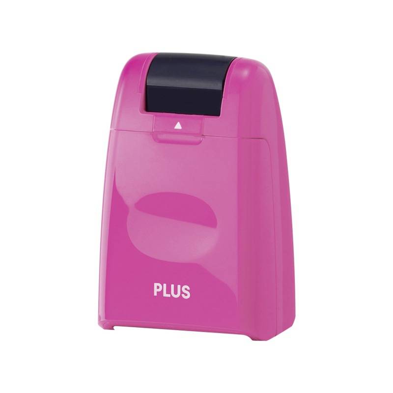 PLUS JAPAN Datenschutz-Rollstempel Standard, pink