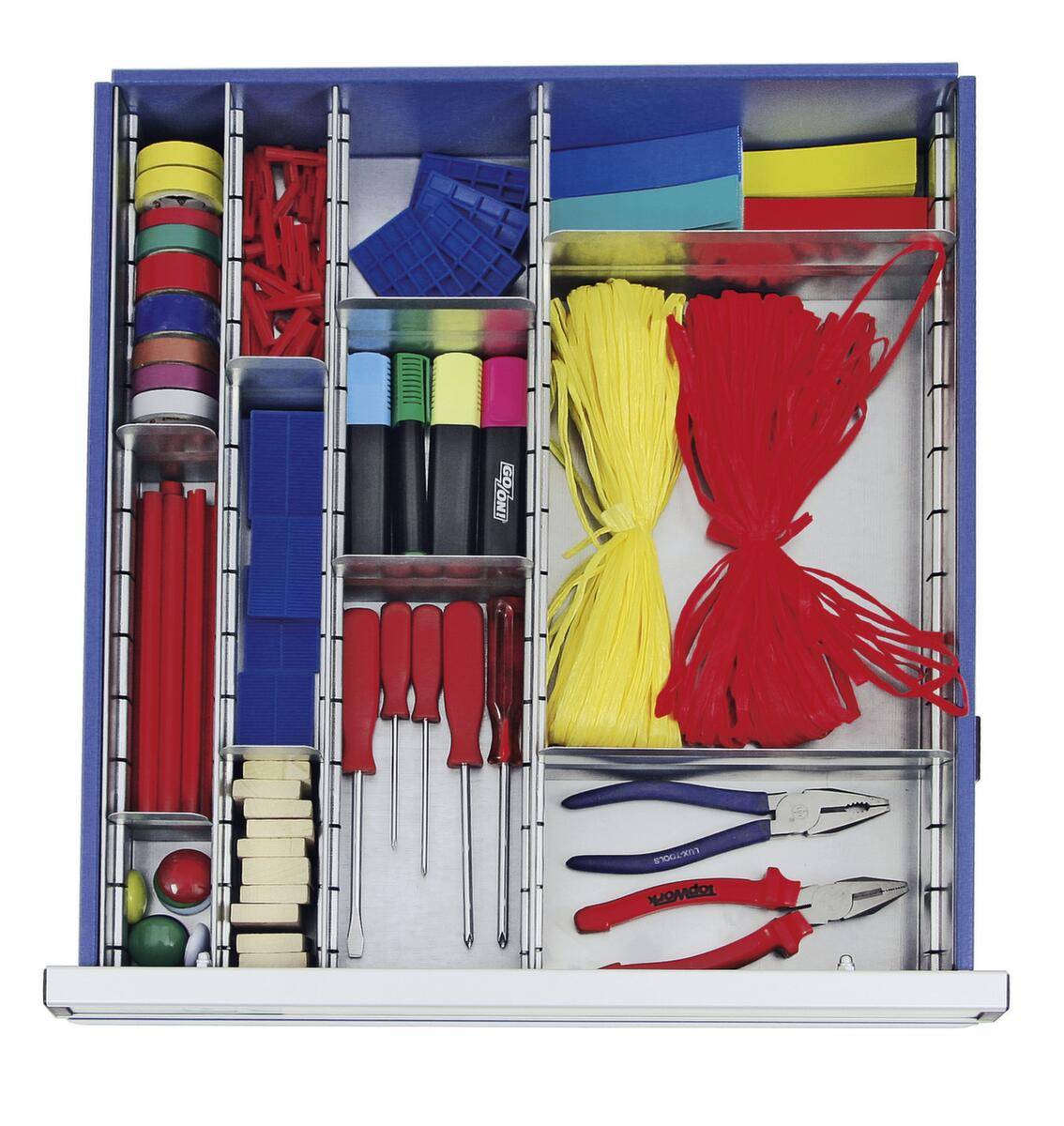 Stumpf Zubehör Einteilungs-Set, 12-teilig, für Schubladen 100mm, für T100/35, STS, ESTA, MovaFlex-3